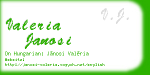 valeria janosi business card